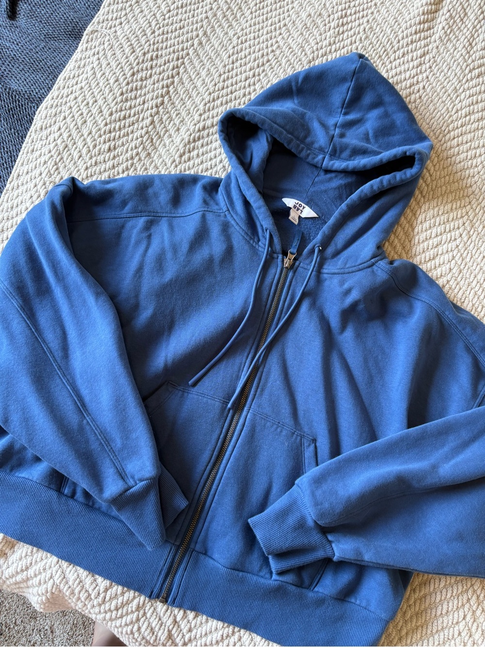 JoyLab Blue Full‑Zip Hooded Sweatshirt
